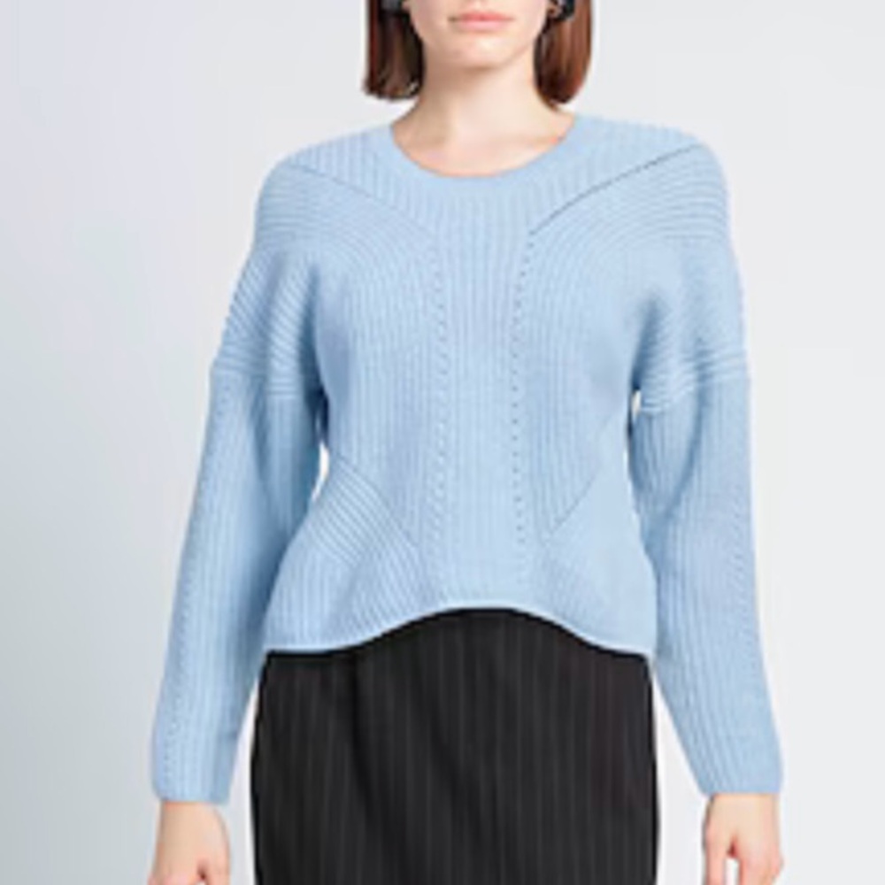 Maje sky blue sweater size 2 wool -never worn/new no tags